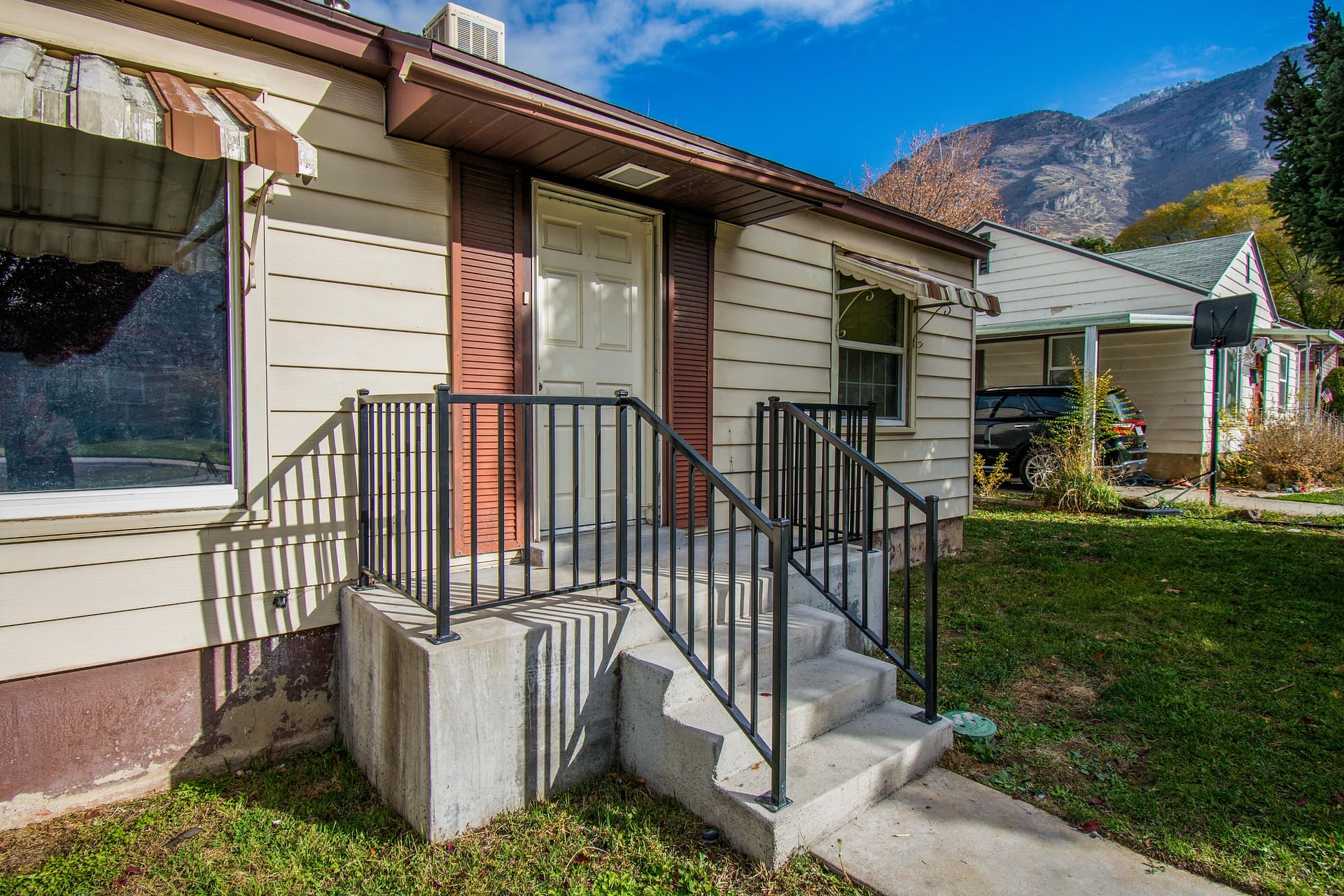 modest home in a small community